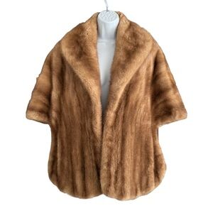 Vintage Tan Fur Coat